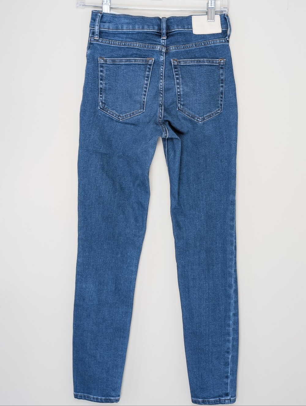 Everlane The High Rise Skinny Medium Wash Blue Jeans Size 25 R - Imperfect - Picture 5 of 6